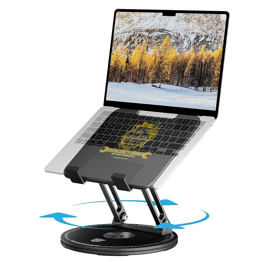 回転式ノートパソコンスタンド デスク用 調節可能なコンピュータースタンド Amazon.co.jp: 調節可能なノートパソコンスタンド デスク用 360